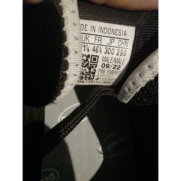 MEN'S ADIDAS ADIFOM SLTN Black / Core Black / Cloud White HP6477 Shoes Size 12 - Picture 8 of 8